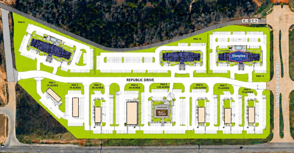 NEQ I-20 & US Hwy 69 hwy, Lindale, TX à vendre - Plan de site – Image 2 sur 7
