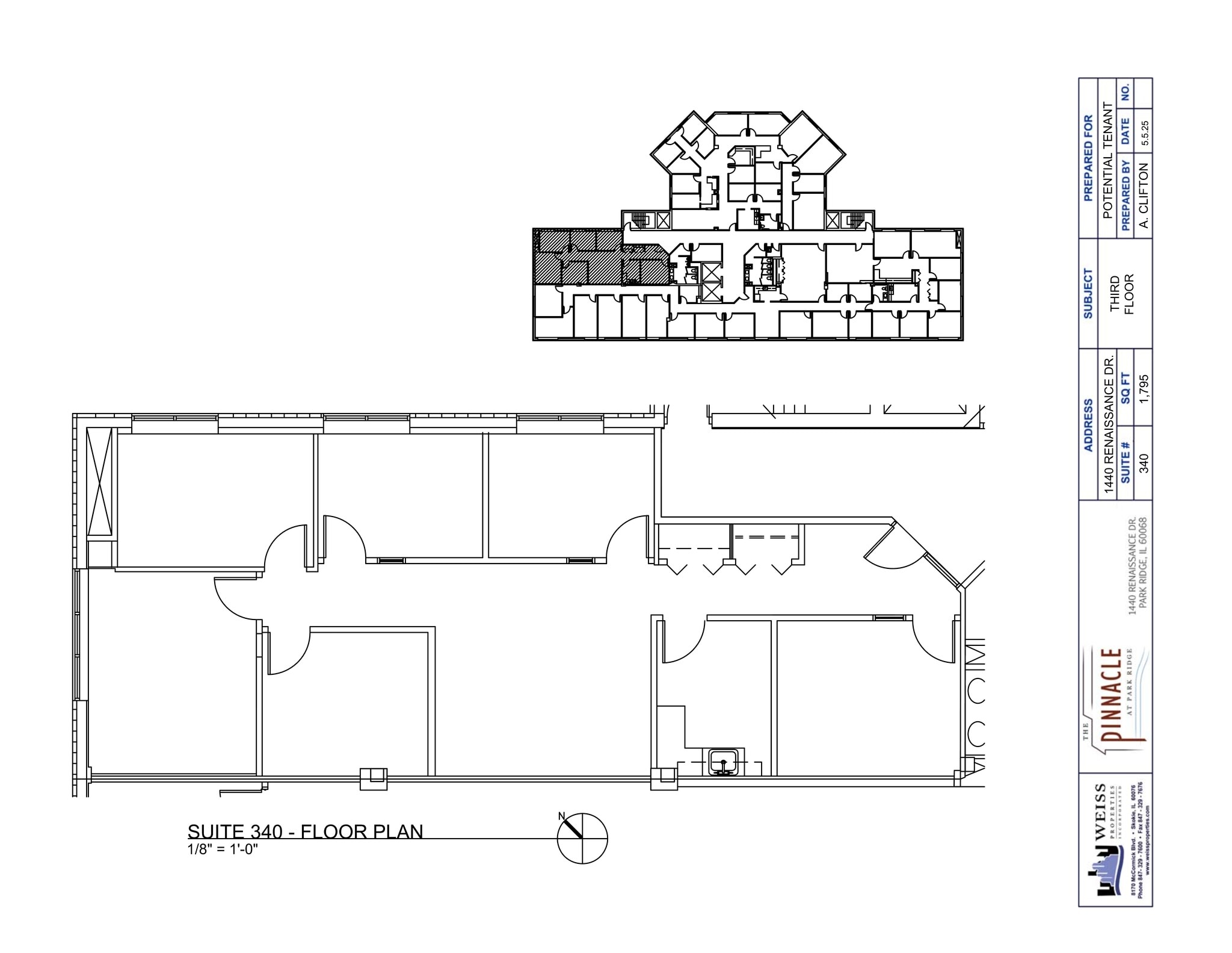 1440 Renaissance Dr, Park Ridge, IL à louer Plan de site– Image 1 sur 13