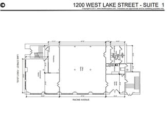 1200 W Lake St, Chicago, IL à louer Plan d’étage– Image 1 sur 1