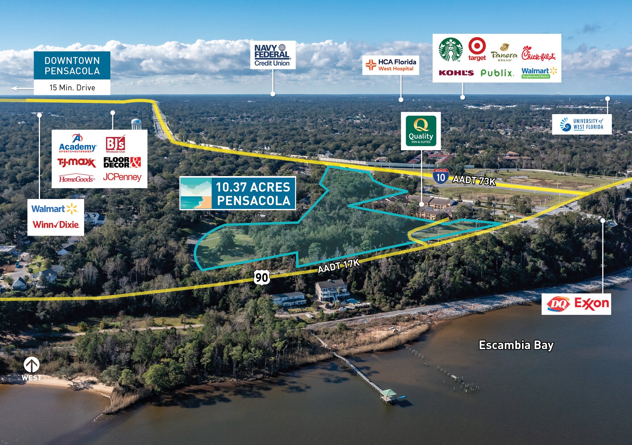 7575 Scenic Hwy, Pensacola, FL à vendre Photo de l’immeuble– Image 1 sur 10