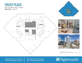 401 E Jackson St, Tampa, FL à louer Plan d’étage– Image 1 sur 1