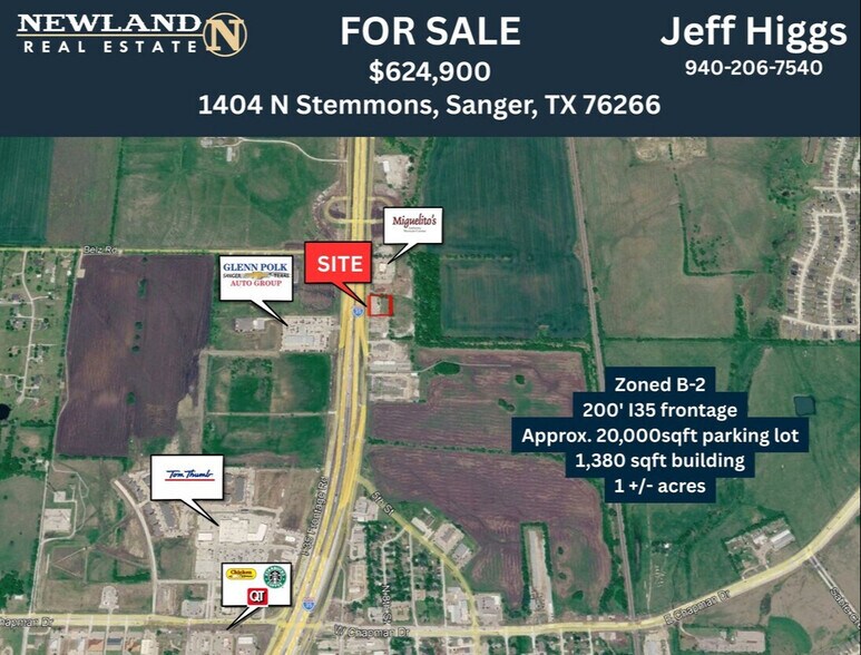 1404 N Stemmons St, Sanger, TX à vendre - Photo de l’immeuble – Image 2 sur 8