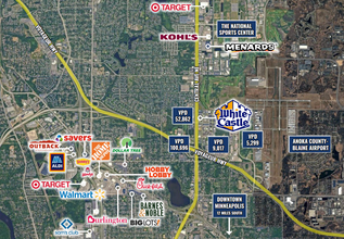 9330 NE Baltimore St, Blaine, MN - VUE AÉRIENNE  vue de carte