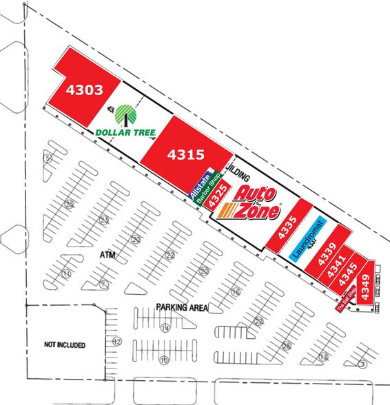 4303-4349 SE 15th St, Del City, OK à louer - Plan de site – Image 2 sur 2