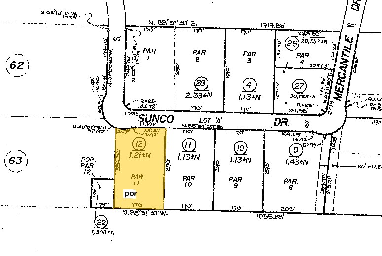 11306 Sunco Dr, Rancho Cordova, CA à louer - Plan cadastral – Image 2 sur 4