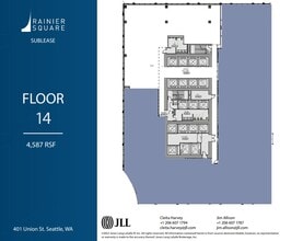 401 Union St, Seattle, WA à louer Plan d’étage– Image 1 sur 1