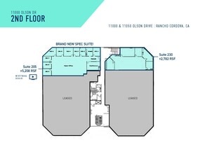 11000 Olson Dr, Rancho Cordova, CA à louer Plan d’étage– Image 1 sur 1