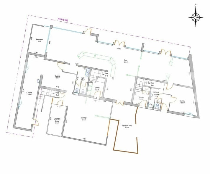 Local commercial dans Vieux-Boucau-les-Bains à vendre - Plan d’étage – Image 3 sur 4
