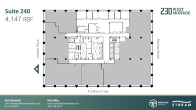 230 W Monroe St, Chicago, IL à louer Plan d’étage– Image 1 sur 1