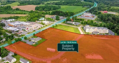 3A US-20, Cazenovia, NY - Vue aérienne vue de carte