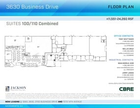 3700 Business Dr, Sacramento, CA à louer Plan d’étage– Image 2 sur 2