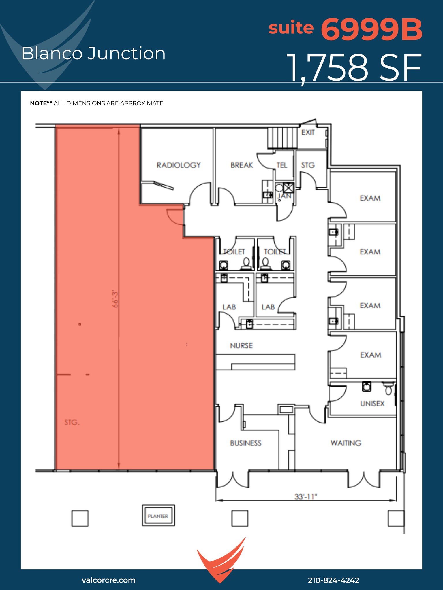6900-6999 Blanco Rd, San Antonio, TX à louer Plan de site– Image 1 sur 1
