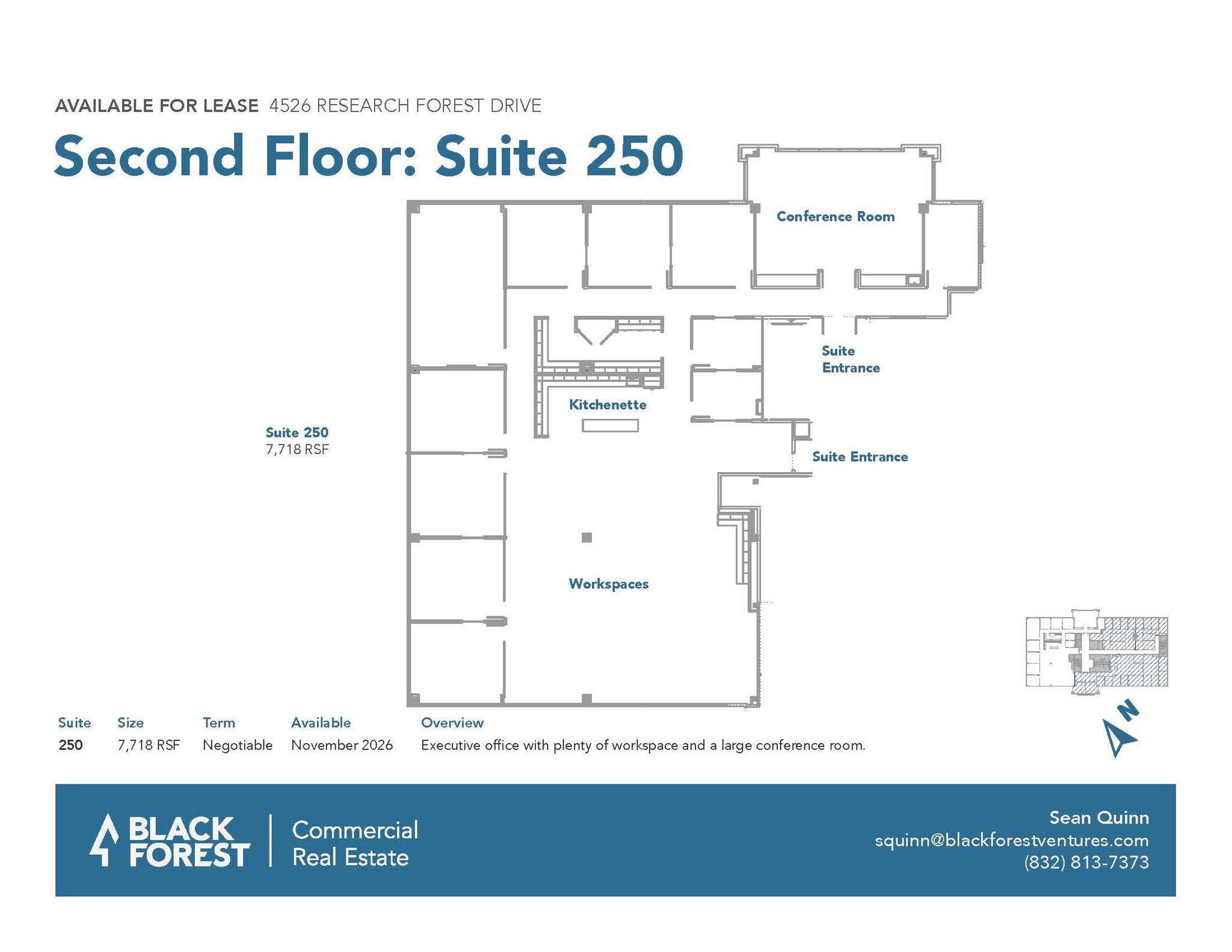 4526 Research Forest Dr, The Woodlands, TX à louer Plan d’étage– Image 1 sur 1