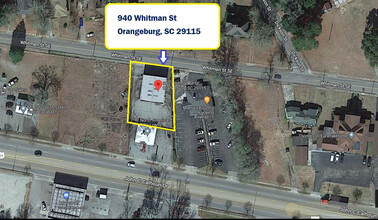 940 Whitman St, Orangeburg, SC - VUE AÉRIENNE  vue de carte