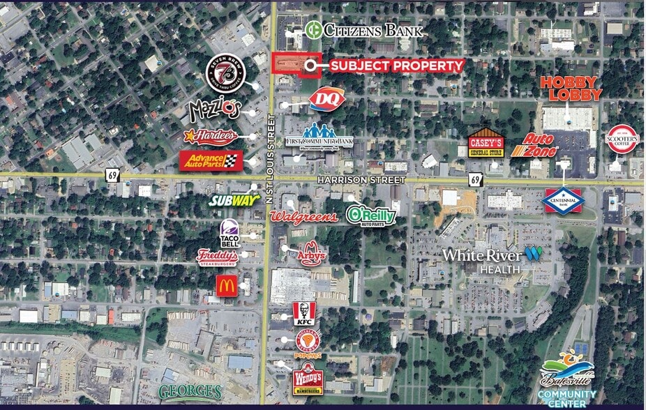 715 S Saint Louis St, Batesville, AR à vendre - Aérien – Image 2 sur 2