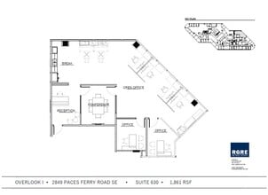 2849 Paces Ferry Rd SE, Atlanta, GA à louer Plan d’étage– Image 1 sur 1