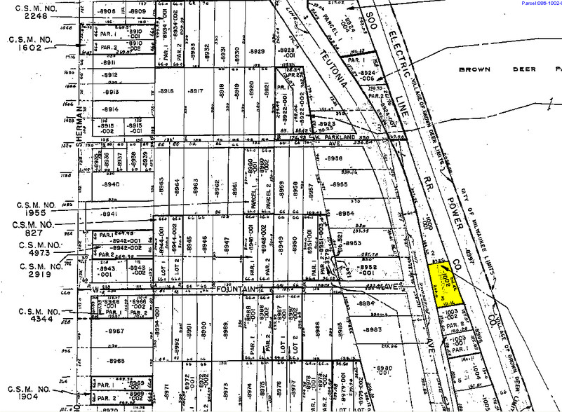 7700 N Teutonia Ave, Brown Deer, WI à vendre - Plan cadastral – Image 2 sur 3