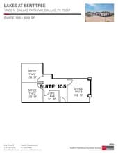 17400 N Dallas Pky, Dallas, TX à louer Plan d’étage– Image 1 sur 1