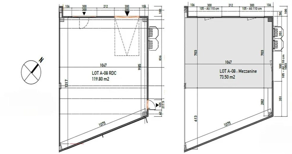 Local d'activités dans Montpellier à vendre - Plan d’étage – Image 2 sur 2