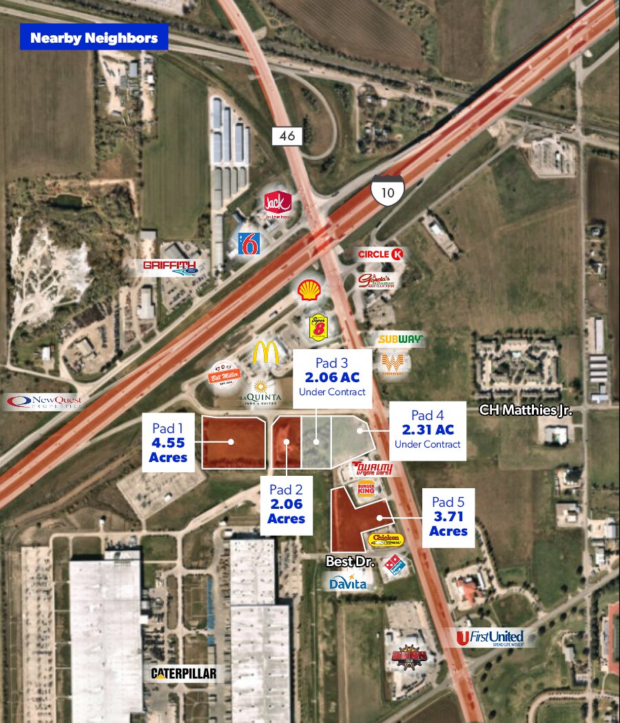 IH-10 & Hwy 46, Seguin, TX à vendre Photo de l’immeuble– Image 1 sur 6