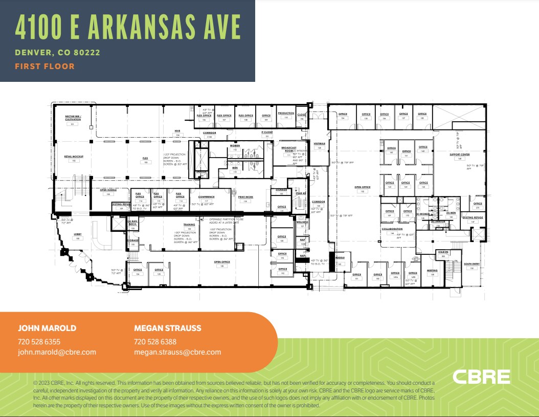 4100 E Arkansas Ave, Denver, CO à louer Plan d’étage– Image 1 sur 1