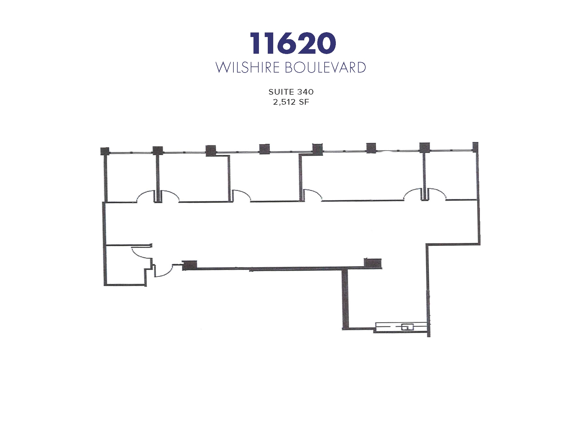 11620 Wilshire Blvd, Los Angeles, CA à louer Plan d’étage– Image 1 sur 1