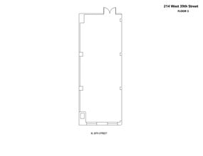 214 W 39th St, New York, NY à louer Plan de site– Image 1 sur 1