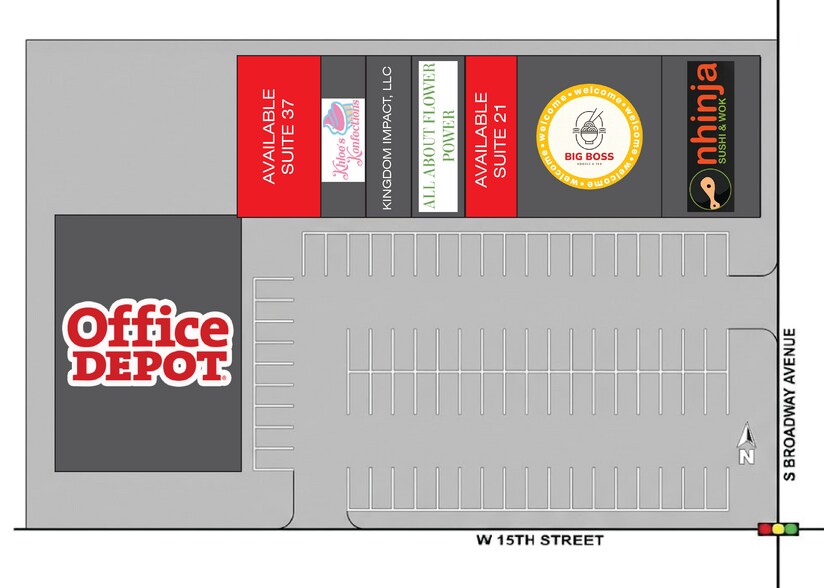 1427 S Broadway, Edmond, OK à louer - Plan de site – Image 2 sur 2