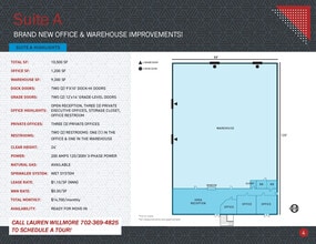 5380 S Valley View Blvd, Las Vegas, NV à louer Plan d’étage– Image 1 sur 1