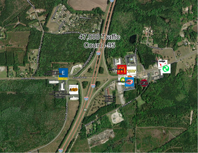 SC Interstate I-95 Corridor Centric Dominance w/ 4.2 AC Intermodal/IOS/Workforce Housing, Walterboro, SC à vendre - Photo de l’immeuble – Image 2 sur 13