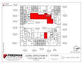 17197 N Laurel Park Dr, Livonia, MI à louer Plan d’étage– Image 2 sur 2