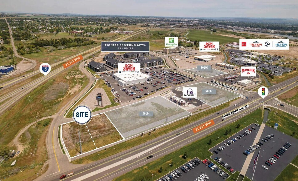 TBD W Sunnyside Rd & I-15, Idaho Falls, ID à vendre - Photo de l’immeuble – Image 1 sur 6