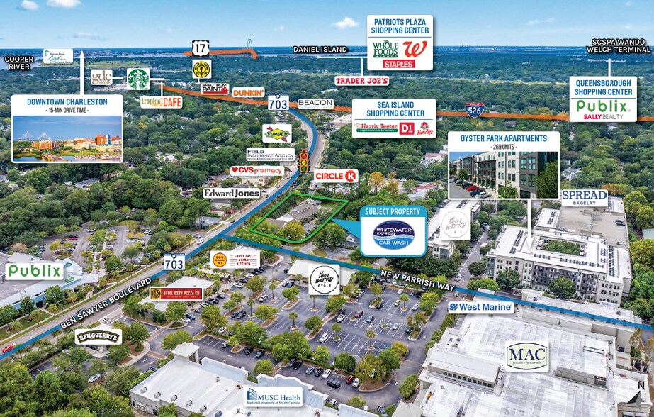 1406 Ben Sawyer Blvd, Mount Pleasant, SC à vendre - Photo de l’immeuble – Image 3 sur 6