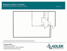 2156-2214 NW 82nd Ave, Miami, FL à louer Plan d’étage– Image 1 sur 1