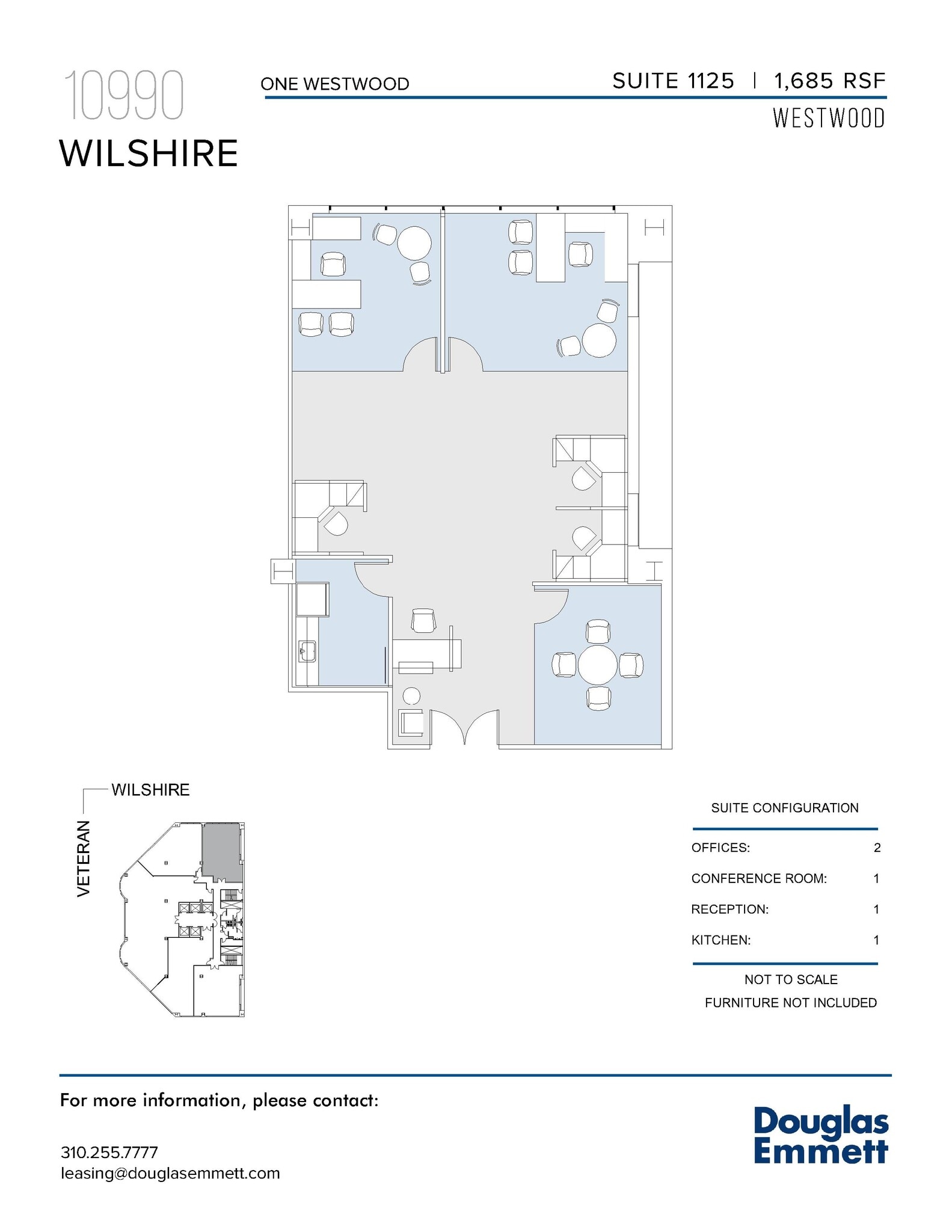 10990 Wilshire Blvd, Los Angeles, CA à louer Plan d’étage– Image 1 sur 1