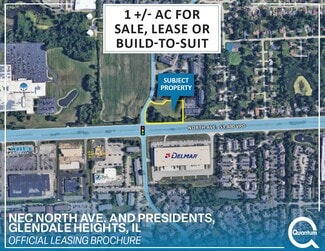 Plus de détails pour NEC of Route 64 and President Street, Glendale Heights, IL - Terrain à louer