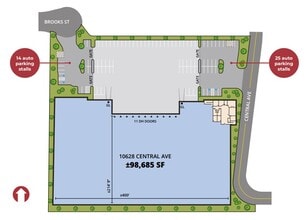 10628 Central Ave, Montclair, CA à louer Plan de site– Image 2 sur 2