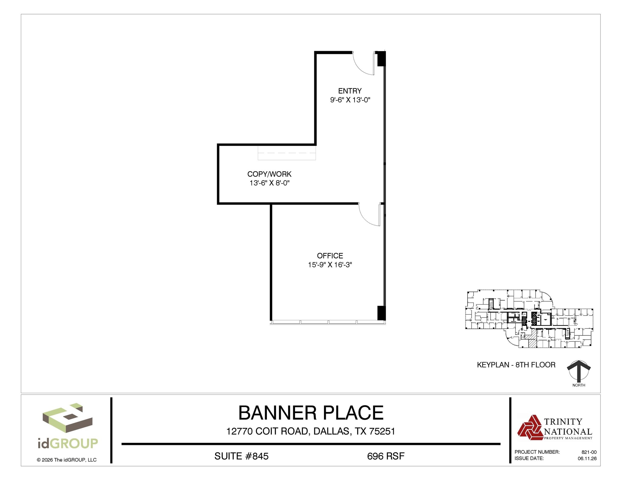 12770 Coit Rd, Dallas, TX à louer Plan d’étage– Image 1 sur 2