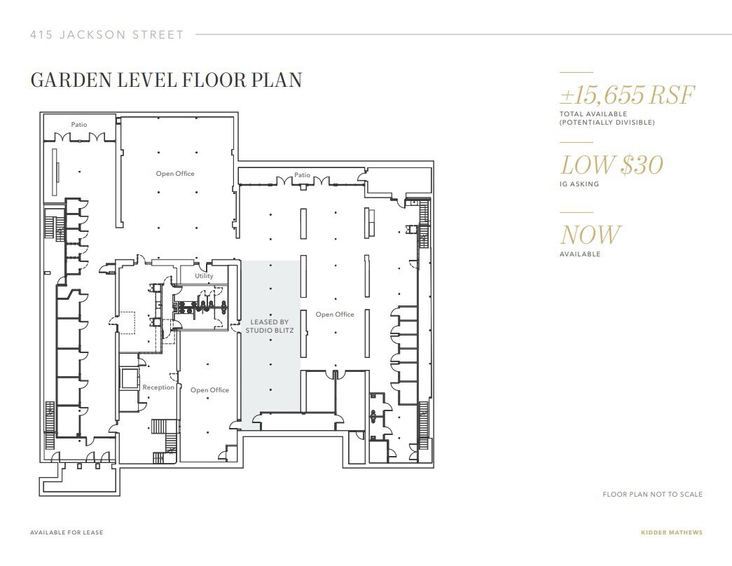 445 Jackson St, San Francisco, CA à louer Plan d’étage– Image 1 sur 1