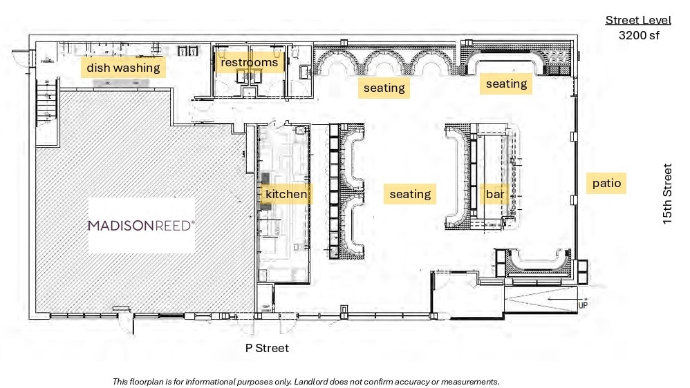 1454-1460 P St NW, Washington, DC à louer Plan d’étage– Image 1 sur 2