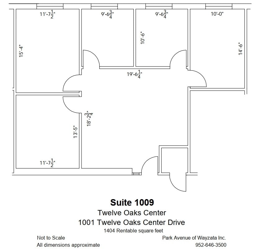600 Twelve Oaks Center Dr, Wayzata, MN à louer Plan d’étage– Image 1 sur 1