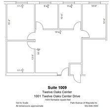 600 Twelve Oaks Center Dr, Wayzata, MN à louer Plan d’étage– Image 1 sur 1