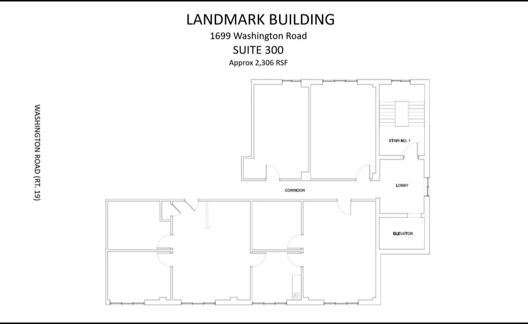 1699 Washington Rd, Pittsburgh, PA à louer Plan d’étage– Image 1 sur 1