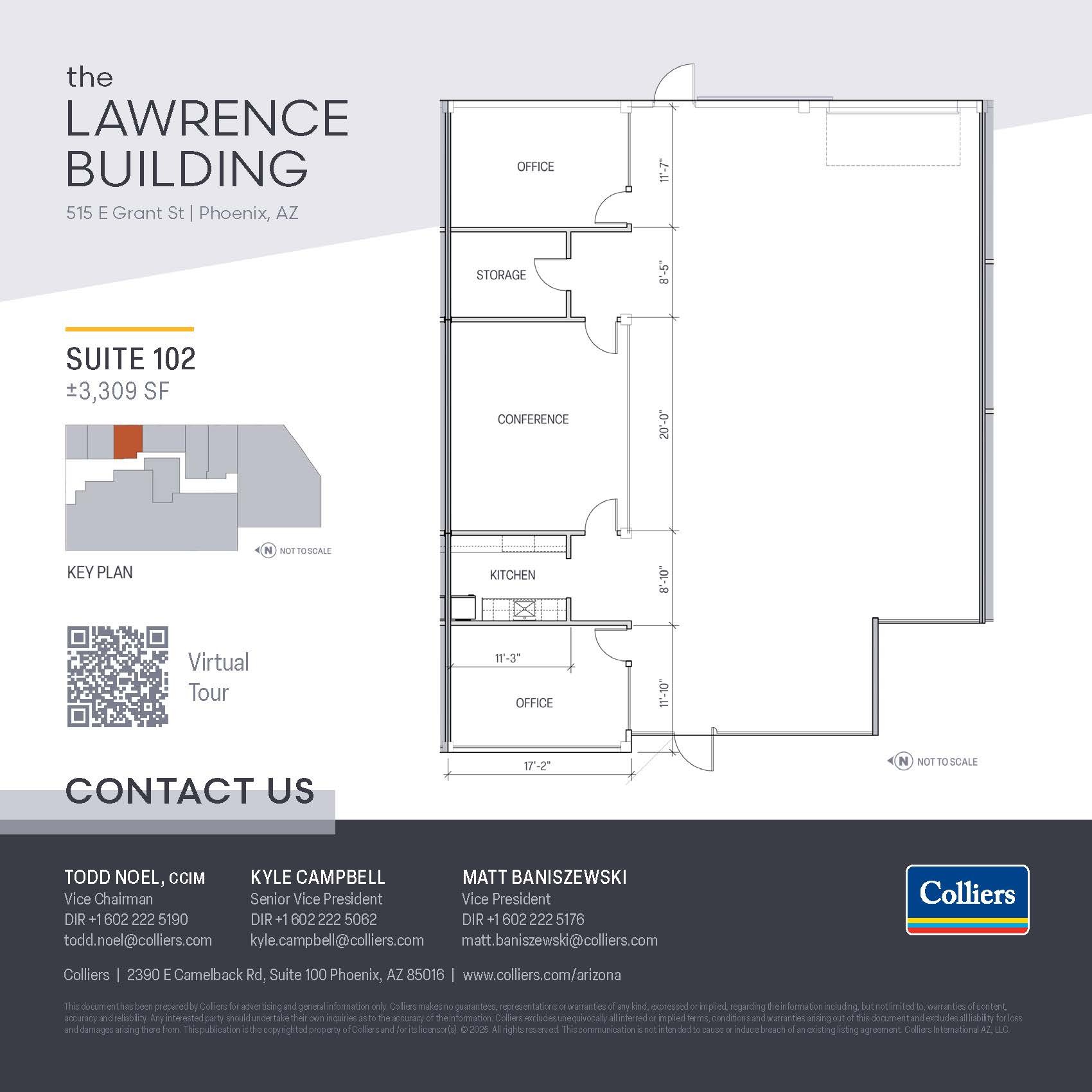 515 E Grant St, Phoenix, AZ à louer Plan d’étage– Image 1 sur 1