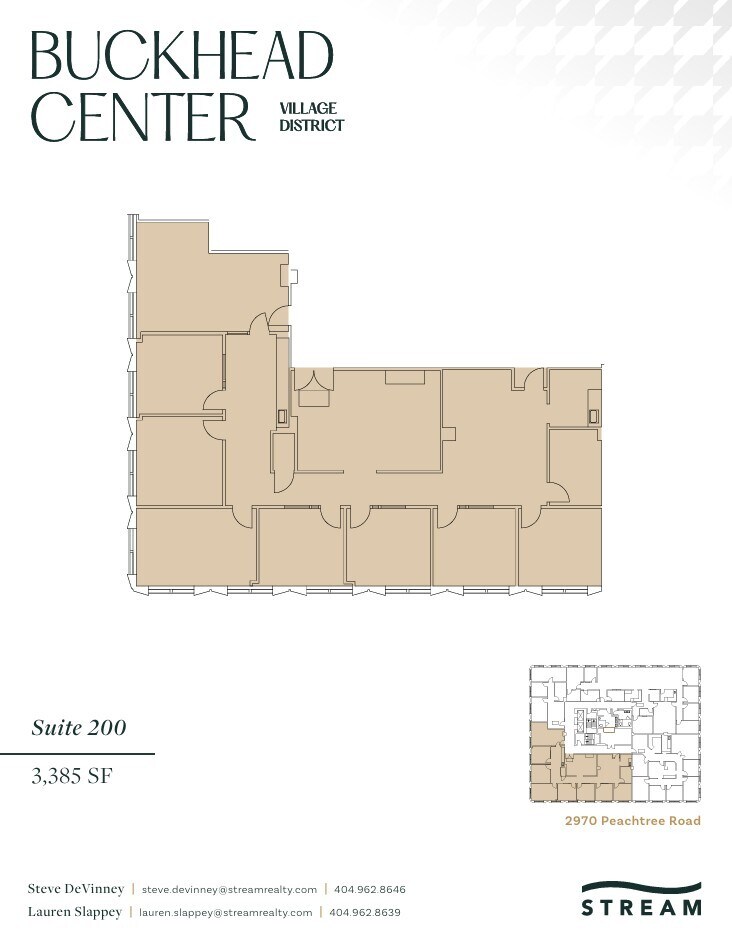 2970 Peachtree Rd NW, Atlanta, GA à louer Plan d’étage– Image 1 sur 1