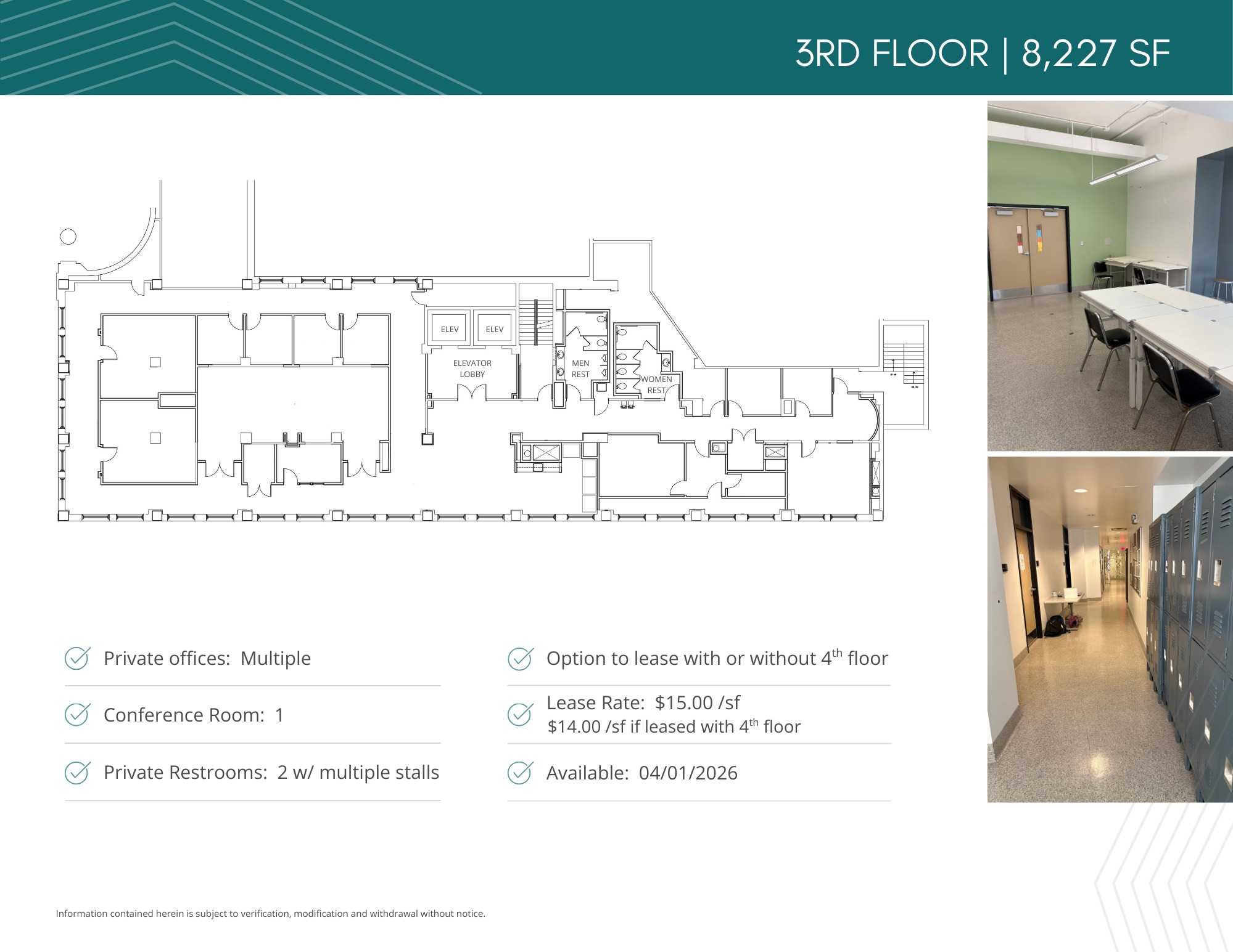 5-25 E Van Buren St, Joliet, IL à louer Plan d’étage– Image 1 sur 6