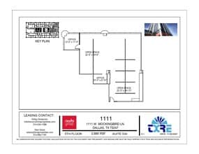 1111 W Mockingbird Ln, Dallas, TX à louer Plan d’étage– Image 1 sur 1