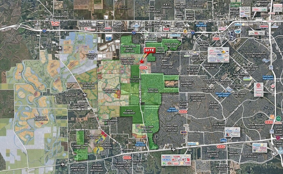 NEC of Texas Heritage Pkwy & Jordan Crossing Blvd, Fulshear, TX à louer - Aérien – Image 2 sur 3