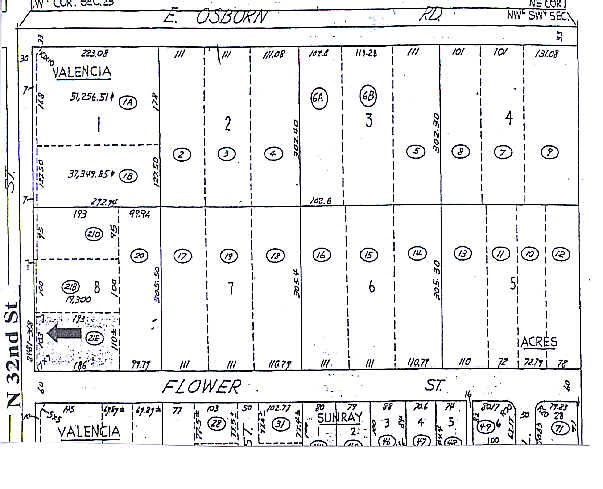 3301 N 32nd St, Phoenix, AZ à vendre - Plan cadastral – Image 2 sur 2