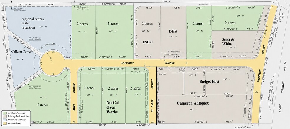 Lafferty, Cameron, TX à vendre - Plan cadastral – Image 3 sur 5